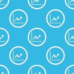 Rising graphic sign blue pattern