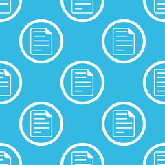 Document sign blue pattern