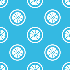 Fototapeta premium Basketball sign blue pattern