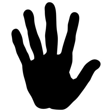 recommend clip art: STOP HAND SIGN silhouette vector
