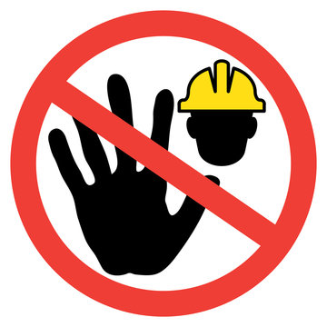 recommend clip art: CONSTRUCTION WORKER - ACCESS DENIED SIGN VECTOR
