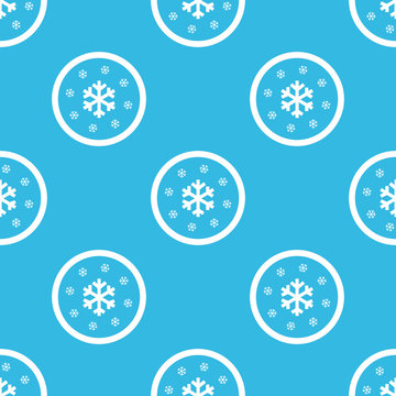 Snow sign blue pattern
