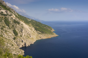 Fototapeta premium View of Makarska Riviera in Croatia