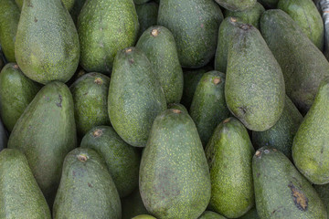 Avocado (palta) in a market in Peru.