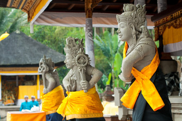 Statues of Balinese demon