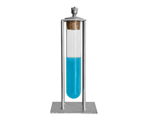 Reagenzglas Cyan