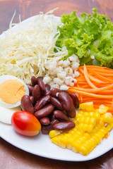 vegetables salad for good health