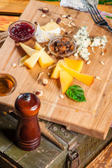 Different kinds of cheese