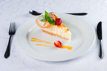 Orange cheesecake