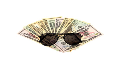 Dollars and sunglasses