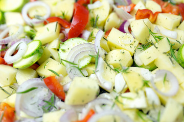 raw vegetables