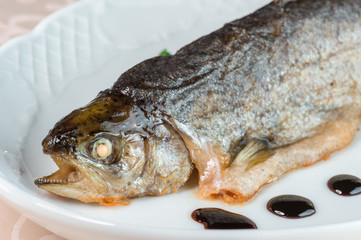 Fried fish with spices