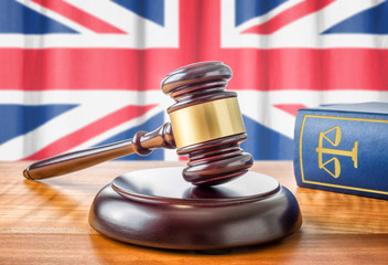 Richterhammer und Gesetzbuch - Großbritannien
