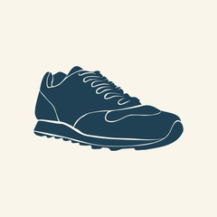 SNEAKER SILHOUETTE vector