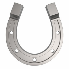 Metal Horseshoe Isolated on a White Background