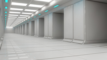 Futuristic SCIFI corridor architecture