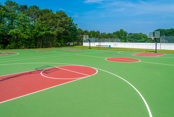 Fototapeta premium Basketball field