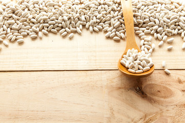 Obraz na płótnie Canvas Seasonal Food, white beans
