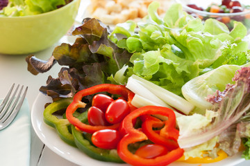 fresh vegetable for cooking salad