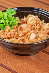 Shrimps risotto