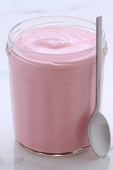 Vintage retro style yogurt