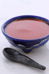 Artisan red hot chili sauce