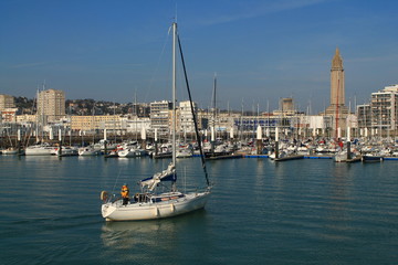 Fototapeta premium Port de plaisance du Havre, France