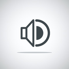 Modern media web icon. Volume