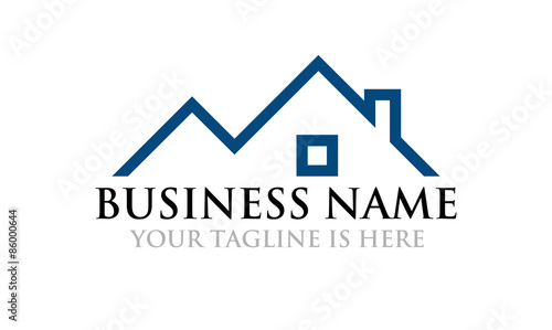 "Simple House Line Art - Logo" Stock image and royalty ...