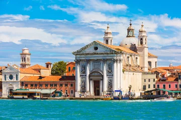Zelfklevend Fotobehang Santa Maria del Rosario in Venice, Italia © Kavalenkava