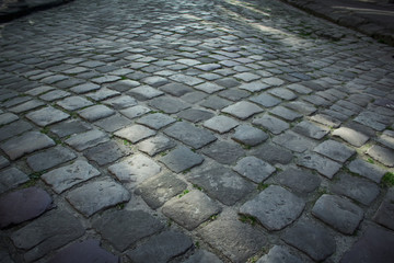 Fototapeta premium pavement of stone in Lviv