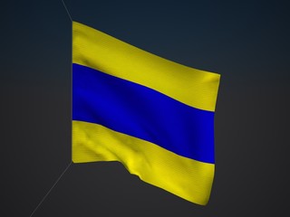 Nautical alphabet,  letter D