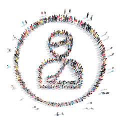 people in the shape of a man.