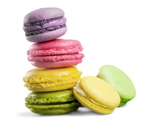 Macaroon, macaron, cake.