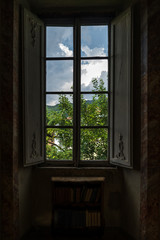 Window and Bookcase