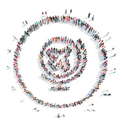 people in the shape of a globe .