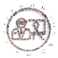 people in the shape of a man.