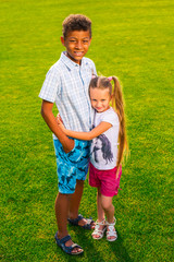 Fototapeta premium Two beautiful children.