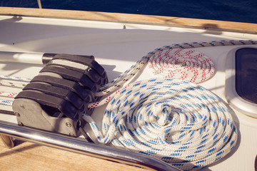 Very pretty lines on one of the yachts in Croatia