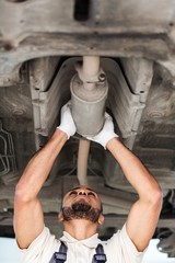 Fototapeta na wymiar Mechanic, Car, Auto Repair Shop.