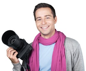 Photographer, journalist, camera.