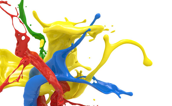 splashing colors