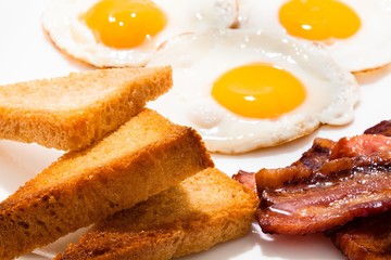 Breakfast, Bacon, Eggs.