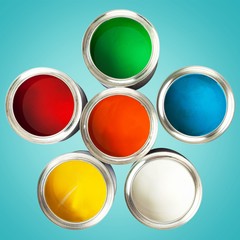 Color Wheel, Paint Can, Paint.