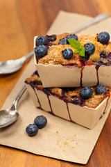 Blueberry Mini Cakes. Selective focus.