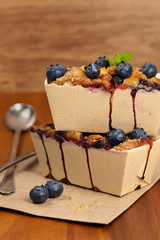 Blueberry Mini Cakes. Selective focus.