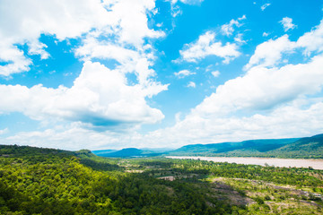 Fototapeta na wymiar Landscape of Mekong river Thailand