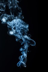 Smoke, black, background.