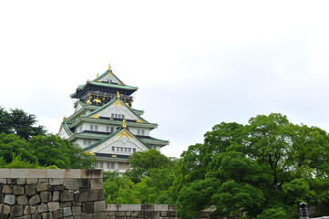 Fototapeta premium 大阪城の景色