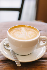 Cup of coffee latte art